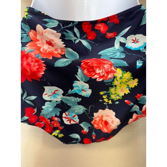 COCOSHIP Women's Retro Backless One-Piece Swimsuit Stretch Size M Multi Floral - Picture 6 of 9